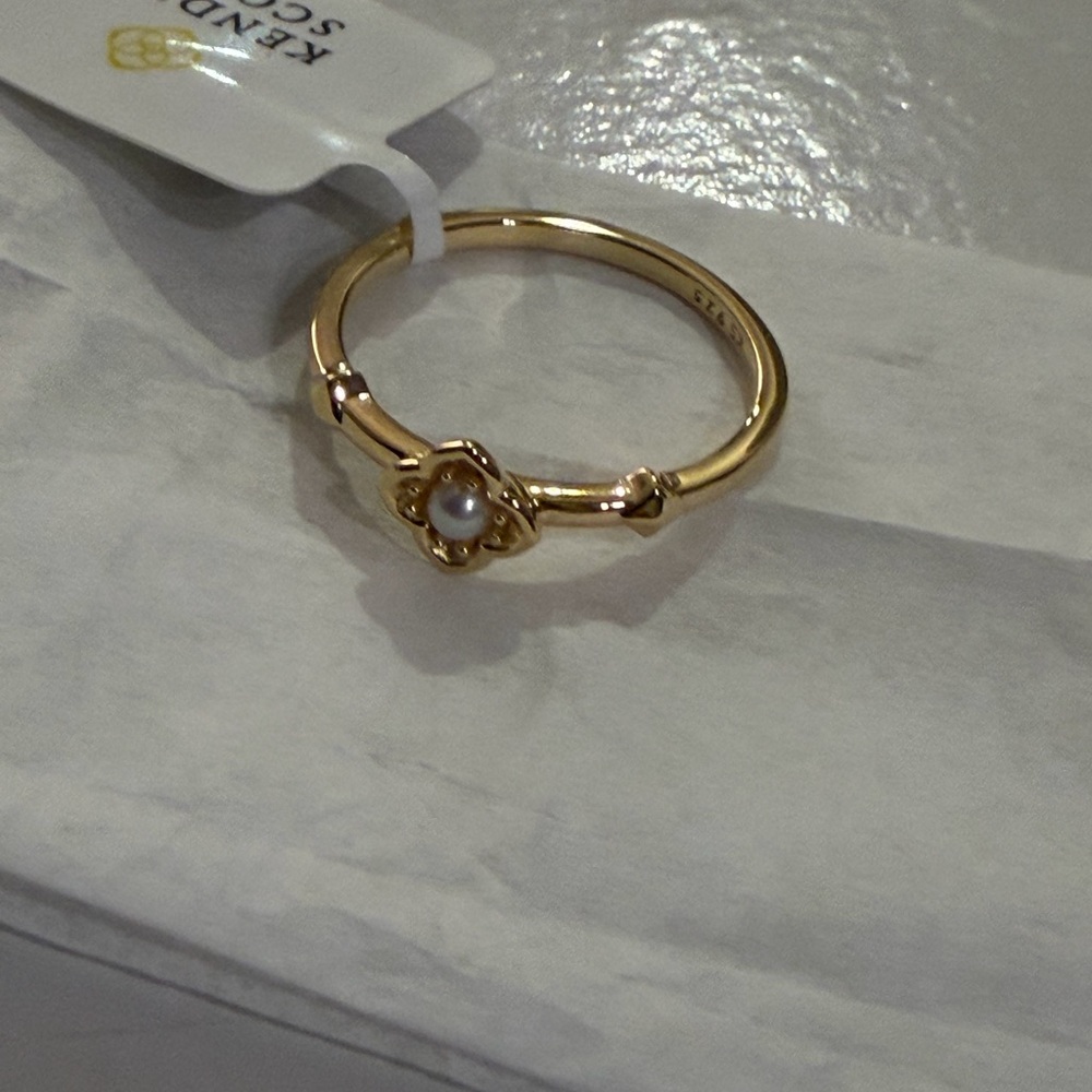 Kendra Scott Dira Ring 18k Gold Vermeil in size 7 - Picture 5 of 5